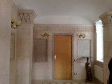 стена до росписироспись стен и потолка Римский дворик,обои для стен,художник Ковалевская