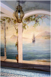 роспись стен в бассейне -роспись в бассейне - фреска в бассейне -водоотталкивающие краски